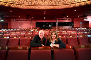Behind the scenes access to the Wolverhampton Grand Theatre ustry trainees. Pictured are Steve Bull and Suzy Perry.