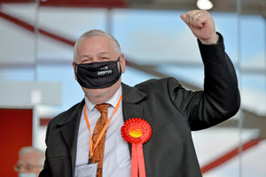 Ian Brookfield, pictured at the local elections in 2021, is the leader of Wolverhampton Council