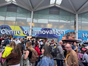 Queues at Birmingham Airport last summer