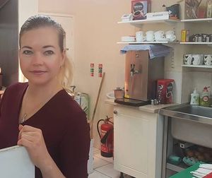 Oskana Tadauskiene of St John's Cafe, based on St John's Street