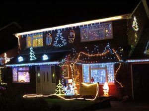 Fireman John's Christmas lights in 2016