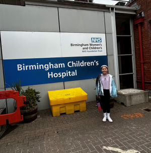 Imogen at Birmingham Children's Hospital