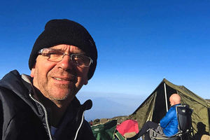 Mr Boyce says the climb was a really tough challenge