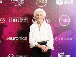 Supporting image for story: Dame Mary Berry given outstanding achievement award at media Christmas lunch
