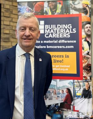 John Newcomb at the launch of Building Materials Careers