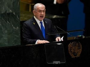 Supporting image for story: Israel’s Netanyahu tells UN General Assembly he came to ‘set record straight’