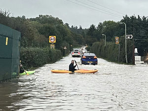 Supporting image for story: Kayakers spotted paddling across country road in south Shropshire 