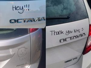 Supporting image for story: Vandals scrawl NHS 'messages' on cars in Cannock