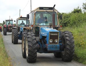 Supporting image for story: Over 260 tractors congregated for the 11th running of the annual Welsh National Tractor Road Run