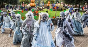 You’re in for a fright – flash mobs of spookily-dressed characters can pop up at any time during Scarefest