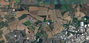 Large developments are planned in three areas north of Telford. Picture: Google Maps