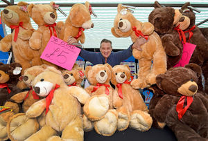 Robert Smith of Love Cards UK Ltd had a wide range of toys and cards available at his stall