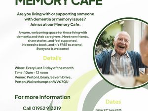 Supporting image for story: New Memory Café launches in Perton to support people living with dementia and their carers