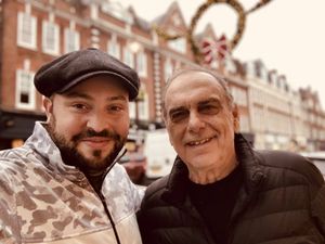 Jonny Daniels of From The Depths with former Chelsea manager Avram Grant