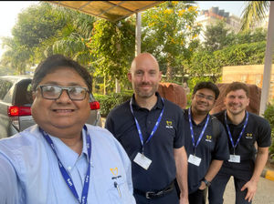 L-r - Amit Banerjee, Tom Mander, Arunava Banerjee and Oliver Smith