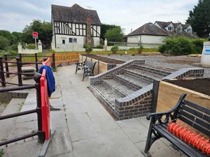 The community garden is taking shape