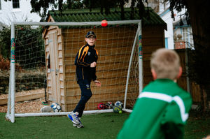 Oliver Harrison with his younger brother Harry Harrison