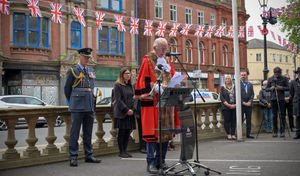 The Mayor of Walsall, Councillor Anthony Harris, led the ceremony on the day