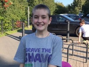 Supporting image for story: Louisa's £1,700 head shave in memory of mother and grandparents