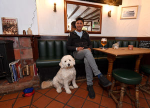 The pub is dog-friendly, with Tony Singh and Layla among those enjoy its surroundings