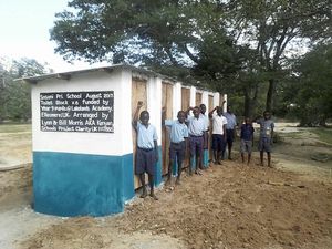 Supporting image for story: New toilets for school