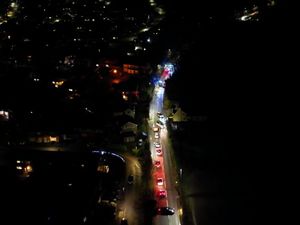 Supporting image for story: 'Football rivals' arrested after 'brawl' in Shrewsbury street as drone footage captures 999 response