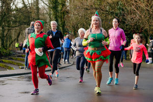 There was festive fun at the Telford Parkrun
