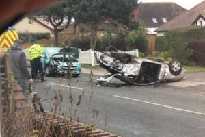 One person was taken to hospital after this crash in Hednesford