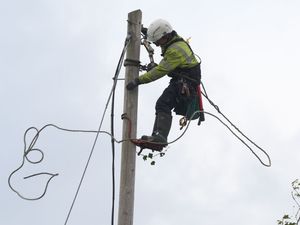 Supporting image for story: Restoration of power after Storm Amy could take until early next week