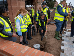 Supporting image for story: Covid vaccine, Belton Cheese recipes and a phone go into Whitchurch primary school pupils' time capsule