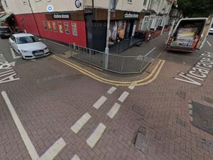 Supporting image for story: Road closed in Wolverhampton after 'sinkhole' appears on city street