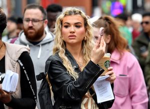 Married At First Sight star Sacha Jones from Walsall was spotted at the event this morning