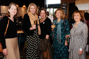 The Red Cross Committee for Shropshire host a fashion lunch at Hencote in Shrewsbury. In Picture L>R: Helen Hurlstone, Denise Shaw, Julia Farrant, Sally Beswick and Camila Prowse
