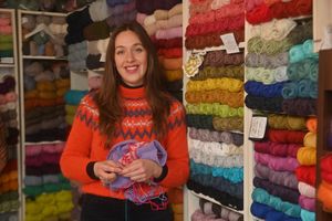 Molly Laycock runs Muuch Wenlock yarn shop Ippikin