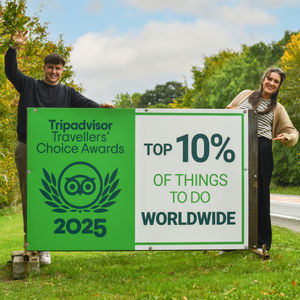 Charlie Firth and Amy Ellis from The British Ironwork Centre