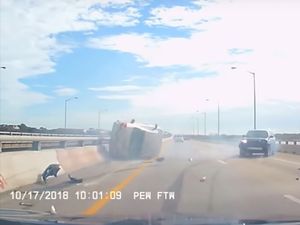 Supporting image for story: Toyota Camry driver causes major crash after cutting up and clipping motorist