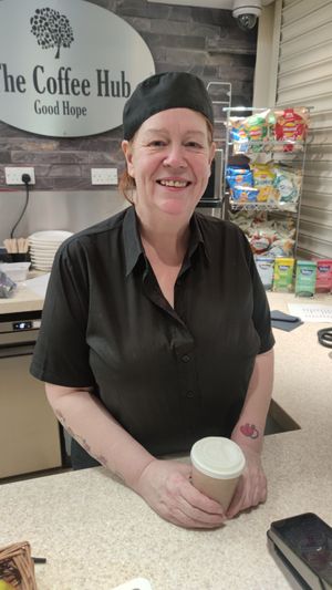 Good Hope Hospital catering assistant Tina Rushton. PIC: Good Hope Hospital