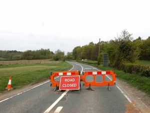 Supporting image for story: Rock fall closes road - in pictures
