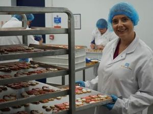 Supporting image for story: The secrets of a Christmas factory goes behind the scene at a gingerbread biscuit maker in Shropshire