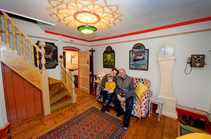 Karolina and Jason Harte with son Joseph at Dracup's Cottage