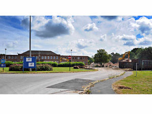 Supporting image for story: End of an era as Staffordshire Police headquarters is demolished