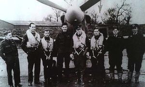 The way they were – Allan, arrowed, third from right with crew of 124 Squadron