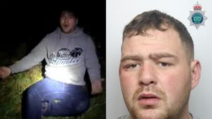 Images show Mark Plimmer, 29, of Blythe Bridge, also known as Mark Mellor, was convicted of death by dangerous driving and two counts of causing serious injury by dangerous driving. He was jailed for 18 years in September last year.