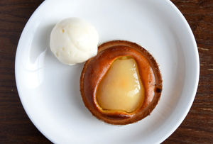 Pear and almond tart