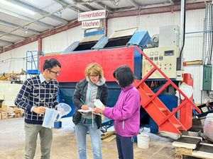 Lian and Carlos with Dr Jane Yardley at LOHAS