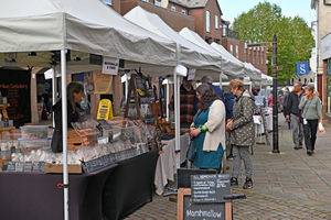 Market Drayton hosted the first day for its new and expanded artisan market.