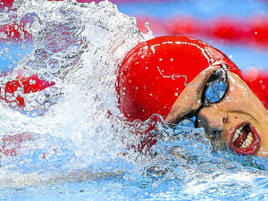 Supporting image for story: Tom Derbyshire swims to two gold medals