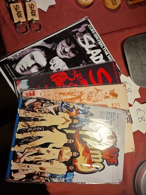 There was plenty of Slade merchandise on sale including their records