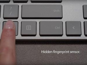 Supporting image for story: Microsoft's new Modern Keyboard comes with a fingerprint scanner