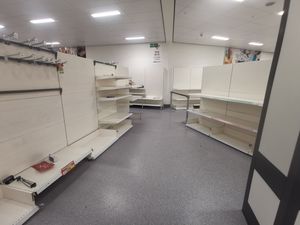Customer flocked to the Wolverhampton Wilko branch to snag the administration bargains, leaving most of the shelves empty